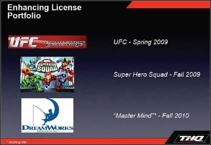 Przewidywane daty premiery Ultimate Fighting Championship, Super Hero Squad i Master Mind - ilustracja #1