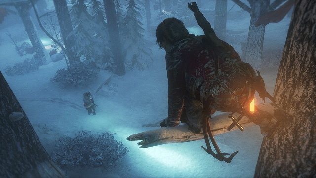 Lara skacze po drzewach i wykańcza przeciwników nie gorzej, niż niejeden asasyn. - Rise of the Tomb Raider - prawie kwadrans rozgrywki na nowym materiale - wiadomość - 2015-06-21