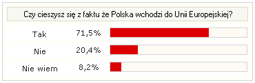 Ankieta : Czy cieszysz się z faktu że Polska wchodzi do Unii Europejskiej? - ilustracja #1