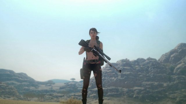 Zagranie zabójczą Quiet wymaga podmienienia kilku plików. - Metal Gear Solid V: Phantom Pain - gracze znaleźli sposób na zniesienie ograniczenia FPS - wiadomość - 2015-09-06
