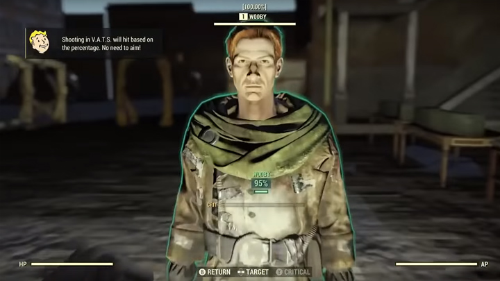 W pokoju deweloperskim można spotkać jedyną ludzką postać niezależną w grze. Wooby znajduje się tam najpewniej w celu ułatwienia testowania uzbrojenia. - Fallout 76 - gracze znaleźli pokój deweloperski, a Bethesda daje za to bany - wiadomość - 2019-01-12