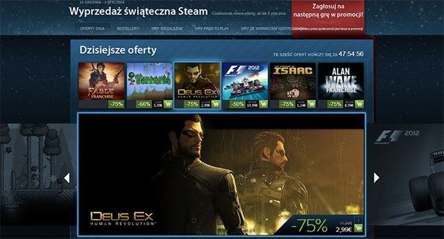 Nowy zestaw promocji na Steam (m.in. Deus Ex: Human Revolution i serie Fable oraz Alan Wake) - ilustracja #1