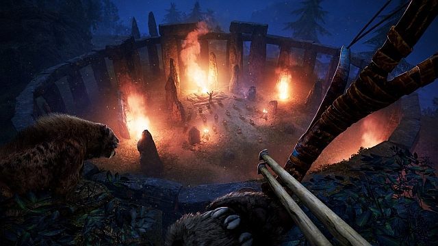 Wypuszczanie dwóch strzał z łuku naraz to jedna z wielu umiejętności, których Takkar może nauczyć się od swoich pobratymców z plemienia Wenja. - Far Cry Primal – kompendium wiedzy [Aktualizacja #4: podsumowanie rozwoju i sprzedaży] - wiadomość - 2016-07-24