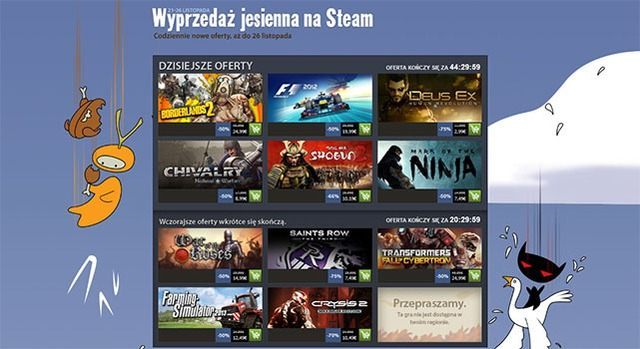 Kolejny dzień promocji na Steam ( m.in. Chivalry: Medieval Warfare, Mark of the Ninja, Hotline Miami, Mass Effect 2 czy Fallen Enchantress.) - ilustracja #1