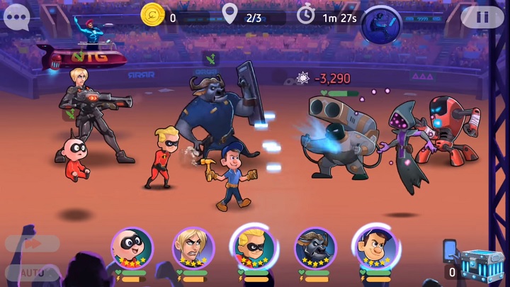 W Disney Heroes: Battle Mode bohaterowie stworzeni przez Disneya będą walczyć ramię w ramię z postaciami wykreowanymi przez wytwórnię Pixar. - Zapowiedziano Disney Heroes: Battle Mode – turowego RPG-a z bohaterami Disneya i Pixara - wiadomość - 2018-04-05