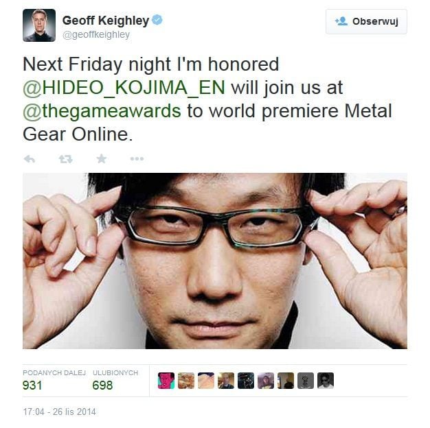 Czym dokładnie będzie Metal Gear Online? - Wieści ze świata (Metal Gear Online, Star Citizen, Blackguards 2) 27/11/14 - wiadomość - 2014-11-27