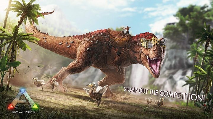 Z drugiej strony, ARK: Survival Evolved daje możliwość polowania z grzbietu tyranozaura ubranego w złote okulary przeciwsłoneczne. Nadal dziwicie się, skąd ta popularność? - ARK: Survival Evolved pobrane 5,5 miliona razy na PC oraz Xboksie One - wiadomość - 2016-08-04