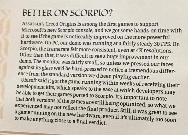 Assassin's Creed: Origins w nowym numerze Game Informera / Źródło zdjęć: Game Informer, NeoGAF i twitter.com/TWTHEREDDRAGON - Assassin's Creed: Origins ukaże się 27 października. Gra działa lepiej na Scorpio niż PC-tach? - wiadomość - 2017-06-12