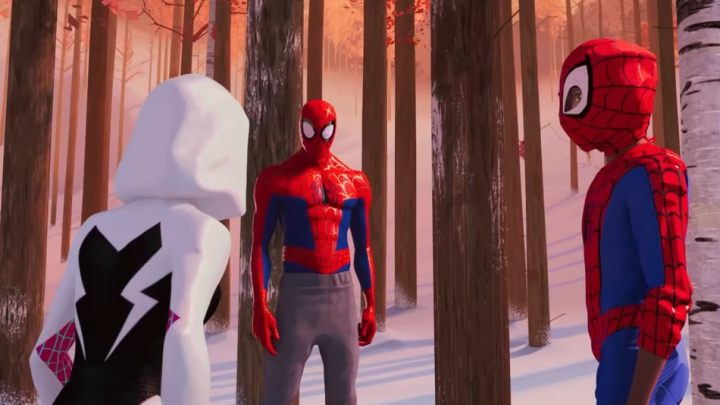 W filmie zobaczymy kilka różnych „wersji” Spider-Mana - Spotkanie Spider-Manów w zwiastunie animacji Into the Spider-Verse - wiadomość - 2018-06-07
