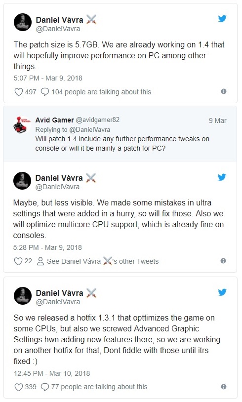 Daniel Vavra na Twitterze.