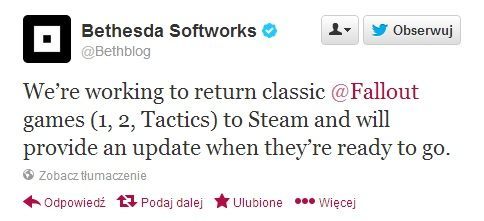 Klasyczne Fallouty powrócą do oferty Steama. Sprzedaż tych gier w GOG.com niepewna - ilustracja #1