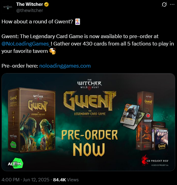 X, @thewitcher