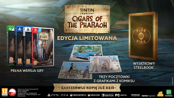 Data premiery przygodówki Tintin Reporter: Cigars of the Pharaoh; na wyprawę wyruszymy jeszcze w tym roku - ilustracja #1