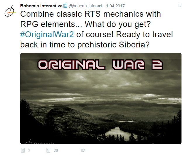 Źródło: twitter.com - Zapowiedziano Original War 2 – kontynuację kultowego RTS-a z 2001 roku - wiadomość - 2017-04-03