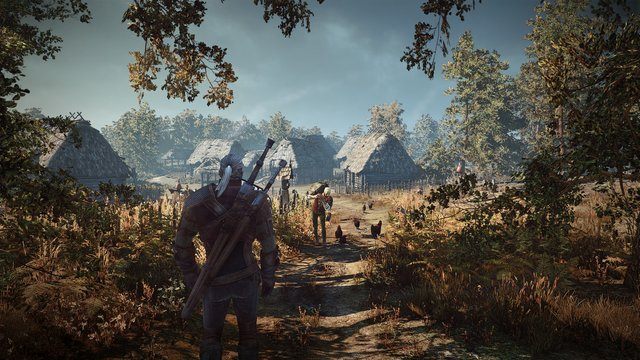 Geralt przemierzający opustoszałą wioskę - W grze Wiedźmin 3: Dziki Gon będą niewielkie nawiązania do Sezonu Burz  - wiadomość - 2013-12-23