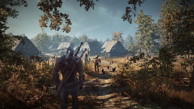 Geralt przemierzający opustoszałą wioskę - W grze Wiedźmin 3: Dziki Gon będą niewielkie nawiązania do Sezonu Burz - wiadomość - 2013-12-23