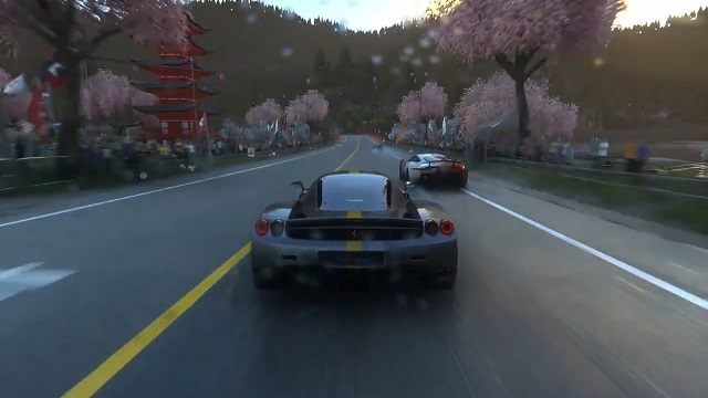 Jest Japonia, są i wszechobecne wiśnie oraz świątynie Shinto. Brakuje tylko japońskich samochodów. - DriveClub - dziś darmowa aktualizacja z pięcioma trasami w Japonii - wiadomość - 2015-01-19