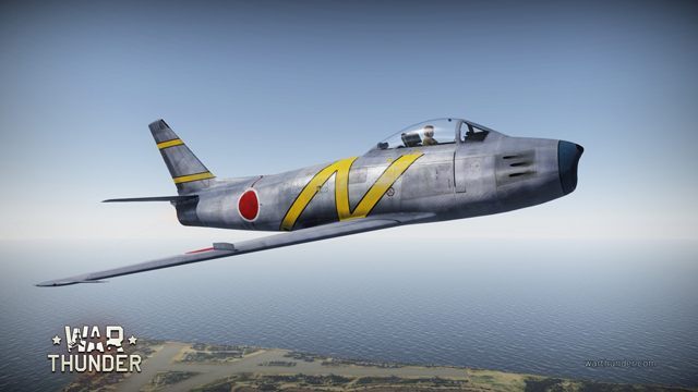 Japońska wersja odrzutowca F-86 F-30. - War Thunder otrzymuje obszerną aktualizację 1.39 – nowe samoloty, mniej grindu oraz wiele innych usprawnień - wiadomość - 2014-04-17
