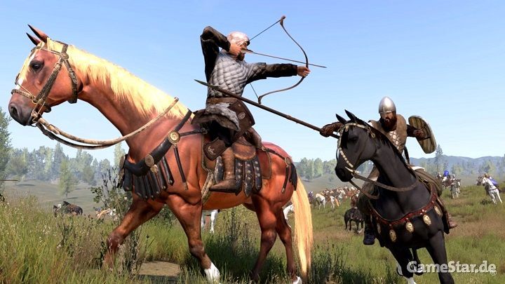 Mount & Blade II: Bannerlord – dobrze, że rycerz ma hełm na głowie, bo szykuje się headshot. - Mount & Blade II: Bannerlord - w bitwach weźmie udział nawet 1000 rycerzy - wiadomość - 2017-05-30