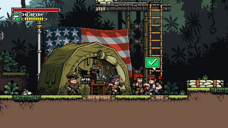 Mercenary Kings to oldskulowa, sidescrollowana strzelanina 2D. - Mercenary Kings – gra ukazała się z wczesnym dostępem w serwisie Steam - wiadomość - 2013-07-23