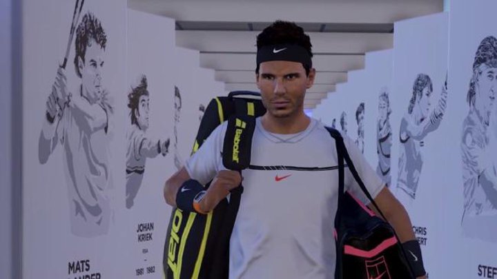 W AO Tennis będzie można zagrać chociażby jako Rafael Nadal. - Rafael Nadal w akcji na pierwszym gameplayu z AO Tennis - wiadomość - 2018-01-15
