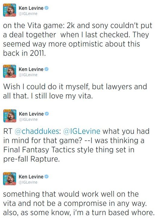 Posty Kena Levine’a na Twitterze.
