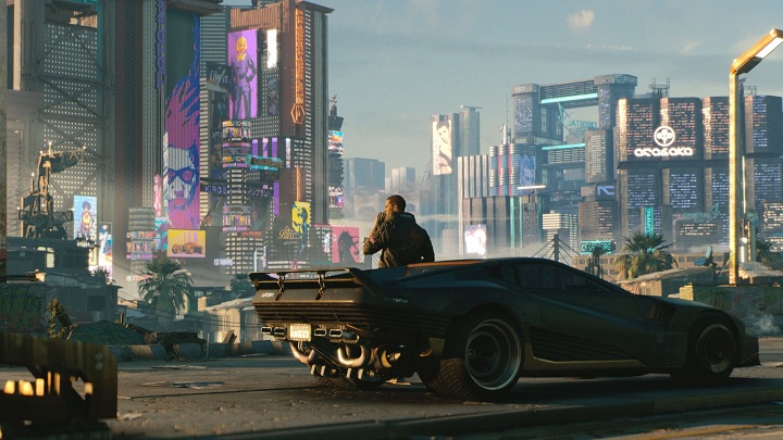 Night City, czyli miasto, do którego trafimy w Cyberpunku 2077, wygląda na rozległe i zróżnicowane. - Ukryta wiadomość od CD Projekt RED w zwiastunie gry Cyberpunk 2077 - wiadomość - 2018-06-11