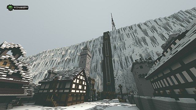 Najlepsze minecraftowe projekty – Mur i Czarny Zamek, Minas Tirith oraz Titan City - ilustracja #3