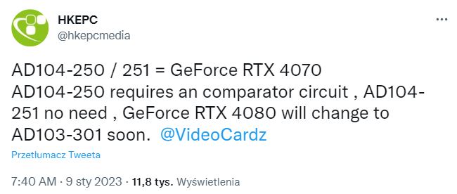 GeForce RTX 4080 z drobną zmianą, której i tak byście nie zauważyli - ilustracja #1