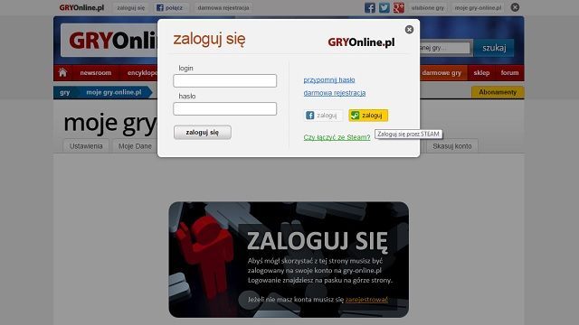 Od dziś do serwisu gry-online.pl możecie logować się przez konto Steam. - Wprowadzamy nową funkcję - połączenie konta Steam z Gry-OnLine.pl - wiadomość - 2015-07-07