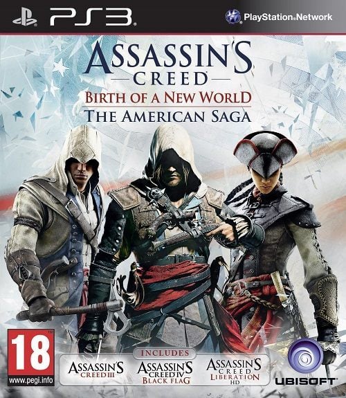 Projekt okładki Assassin's Creed: Birth of a New World - The American Saga.