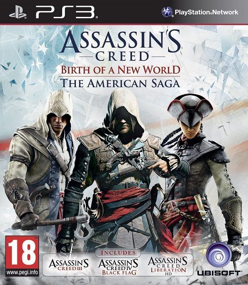 Projekt okładki Assassin's Creed: Birth of a New World - The American Saga.