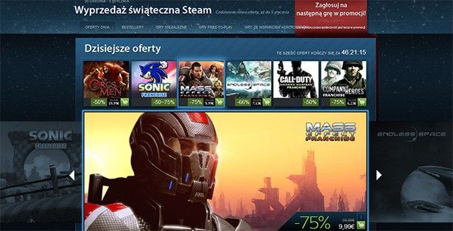 Nowe promocje na Steam ( m.in. Endless Space, Alan Wake oraz serie Call of Duty i Sonic) - ilustracja #1