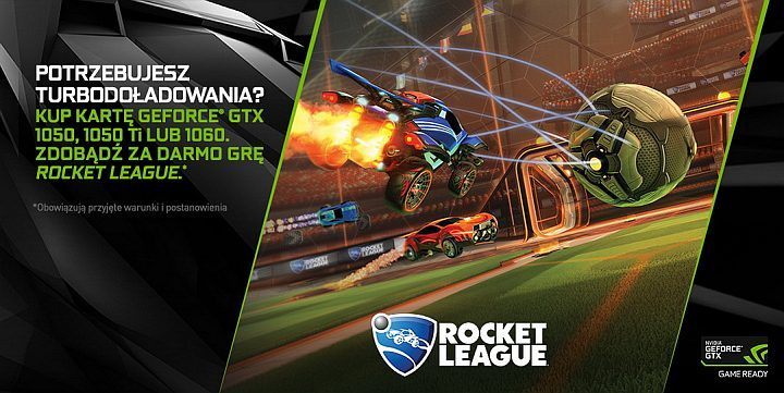 Gra Rocket League za darmo z kartami graficznymi GeForce GTX 1060, 1050 Ti oraz 1050 - ilustracja #1