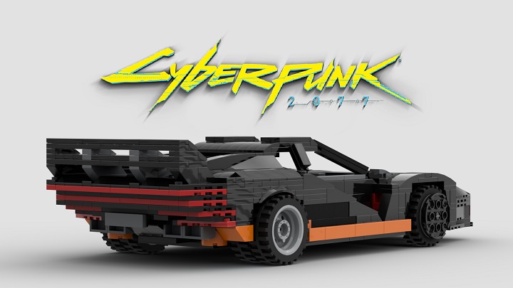 Samochód z gry Cyberpunk 2077 zrobiony z LEGO do wykonania samodzielnie - ilustracja #2