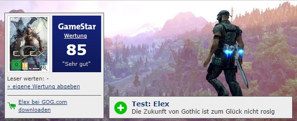 Na portalu GameStar.de gra otrzymała ocenę 85, co oznacza „bardzo dobrą” produkcję.