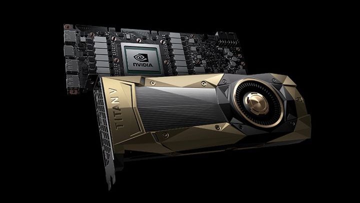 Potężny, czarno-złoty Titan V w pełnej krasie. - Titan V – Nvidia zapowiada najpotężniejsze GPU w historii - wiadomość - 2017-12-10