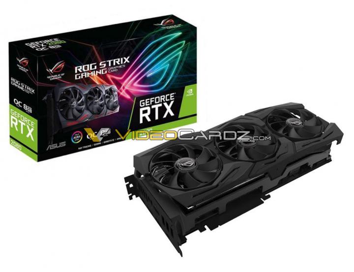 Asus na ten moment przygotował prawdopodobnie 3 wersje nowych GeForce’ów. Źródło: videocardz.com - Nvidia GeForce RTX 2080 i RTX 2080 Ti – znamy wygląd i specyfikację - wiadomość - 2018-08-21