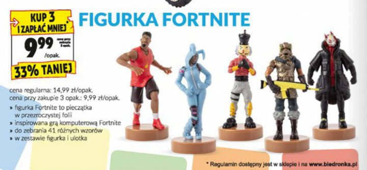 Kolekcjonerzy będą mieli pracowite dwa tygodnie. - Tanie figurki z gry Fortnite w sklepach sieci Biedronka - wiadomość - 2019-04-15