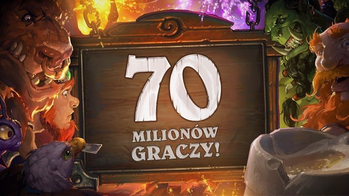 Wynik Hearthstone wypracowano na PC-tach i urządzeniach mobilnych (iOS i Android). - Hearthstone z 70 milionami zarejestrowanych graczy - wiadomość - 2017-05-02