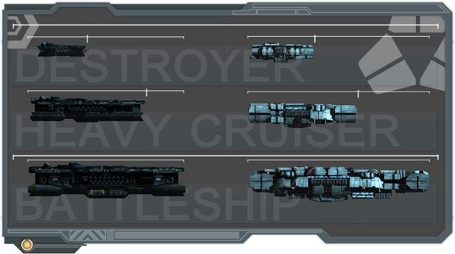 Contact Vector – klasy statków. - Contact Vector - kosmiczna strategia otrzymała demo na Kickstarterze - wiadomość - 2014-05-27