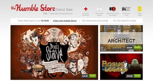 The Humble Store – sklep z grami od organizatorów The Humble Bundle. - The Humble Store - organizatorzy The Humble Bundle otworzyli swój własny sklep - wiadomość - 2013-11-12