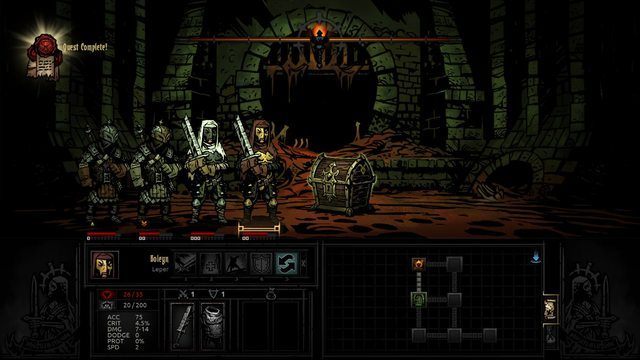 Każde ukończenie zadania czy zabicie potwora to małe święto dla gracza. - Pełna wersja Darkest Dungeon debiutuje na Steamie - wiadomość - 2016-01-19