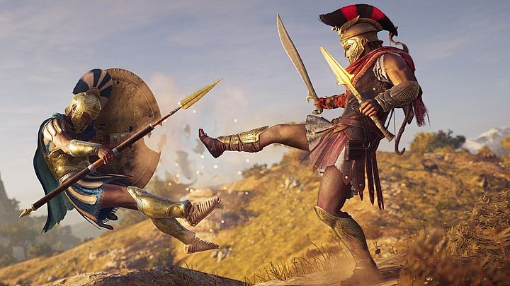 Kopnięcie frontalne było niesamowicie popularne w tamtych czasach. - Assassin's Creed Odyssey - wydarzenia z najemnikami wstrzymane - wiadomość - 2018-11-05