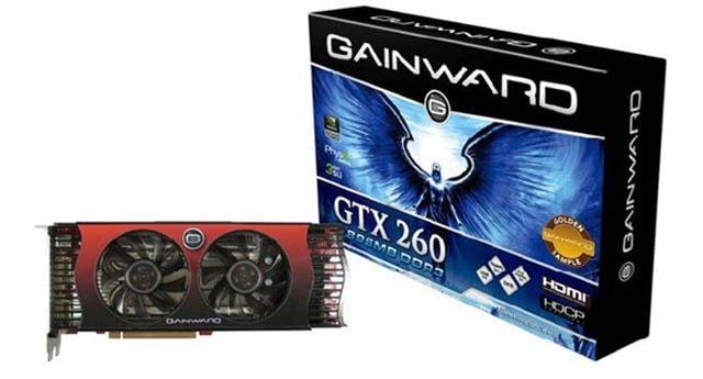 Gainward GTX 260 Golden Sample jest przykładem wersji z rdzeniem 55nm. - Polecane karty graficzne dla graczy do 900 zł (Październik 2013) - wiadomość - 2013-10-22