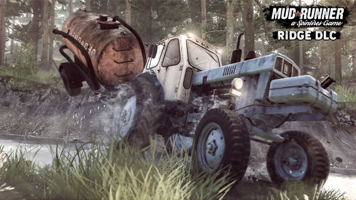 Traktor B-6A to jeden z nowych pojazdów w grze. - Spintires: Mudrunner – premiera darmowego DLC The Ridge z nową zawartością - wiadomość - 2018-05-30