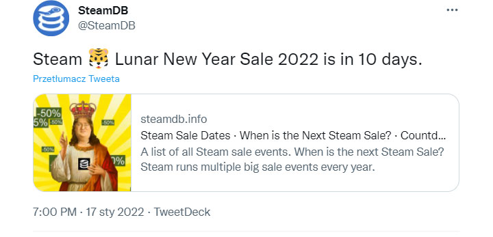 Steam Lunar New Year Sale 2022 - promocja ruszy za 9 dni - ilustracja #1
