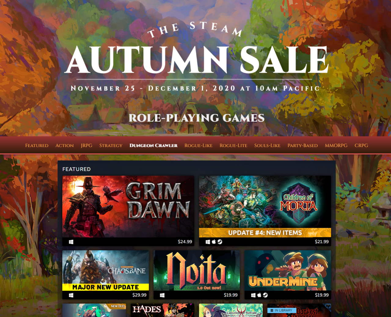 Jesienna wyprzedaż Steam największą w historii sklepu - ilustracja #1