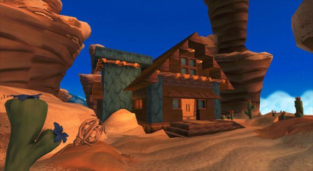 Jak na sandboksa przystało, gracze mogą wybudować własny dom. - Windborne - sandbox autorów Defense Grid trafił do sprzedaży w ramach Steam Early Access - wiadomość - 2014-02-18
