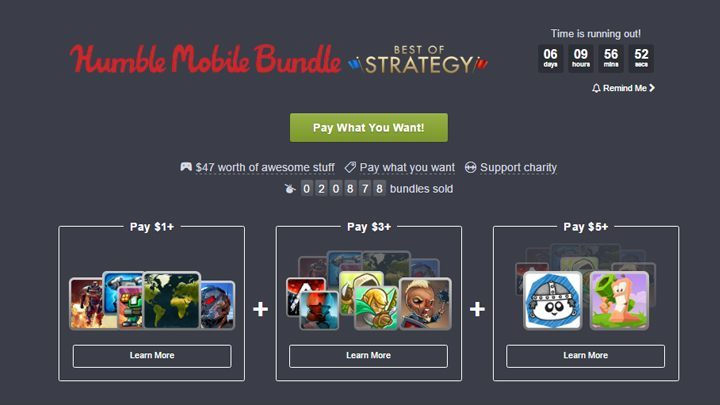 Promocja dobiegnie końca 26 marca. - Nowe Humble Bundle z grami na Androida (m.in. Anomaly 2, Kingdom Rush Origins i Worms 4) - wiadomość - 2017-03-21